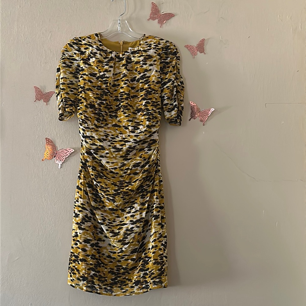 WHISTLES - Ikat Animal Silk Bodycon Dress